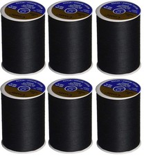 Coats  Clark Dual Duty All Purpose Thread 400 Yards Black 6-Pack, White