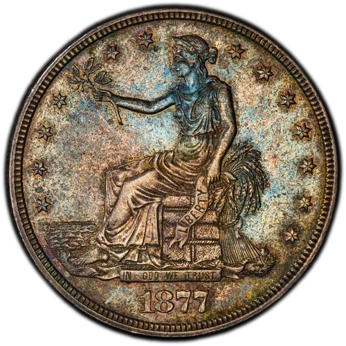 1877 T$1 Trade Dollar PCGS DETAILS