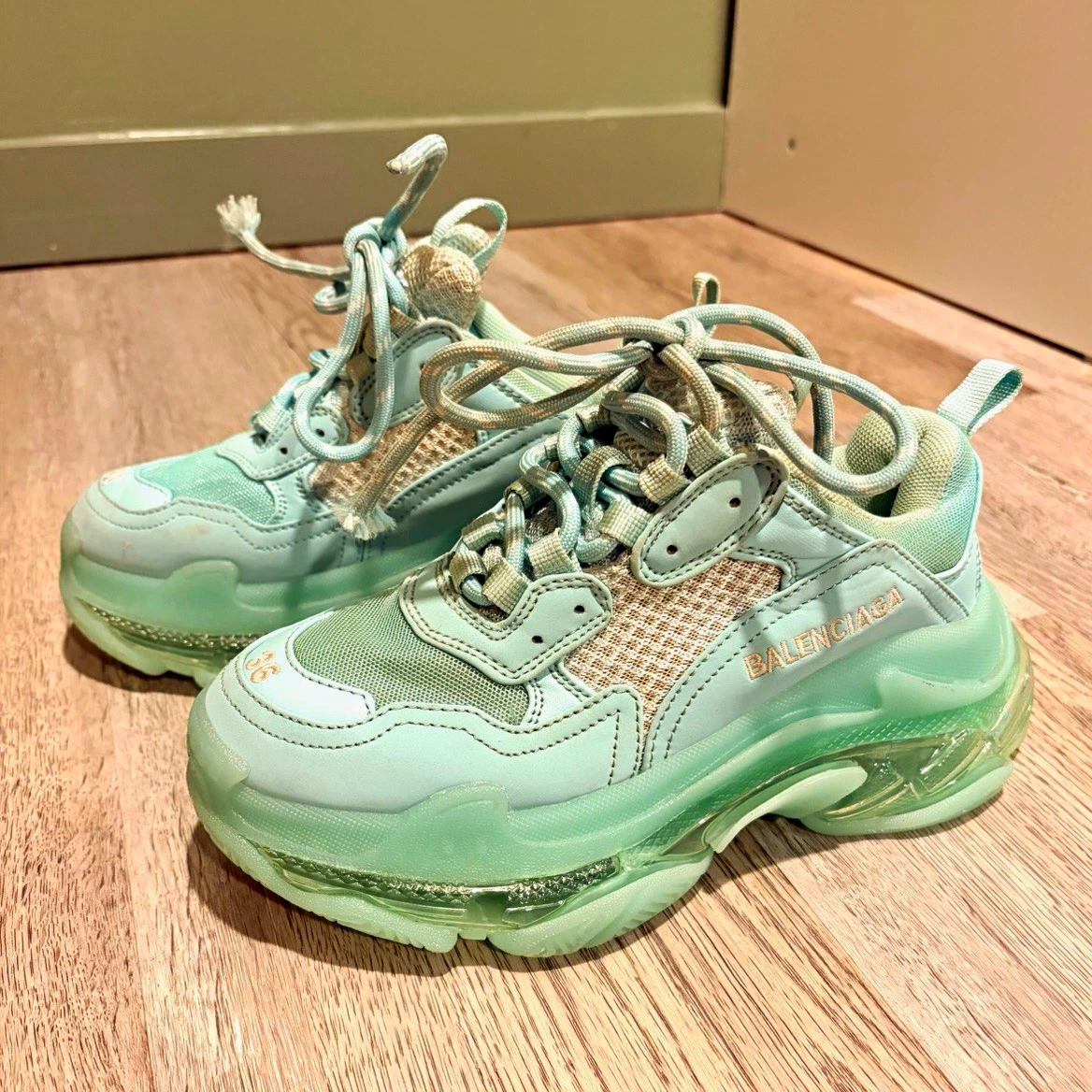 Balenciaga Triple S Sneaker Clear Sole - Mint W for sale | eBay