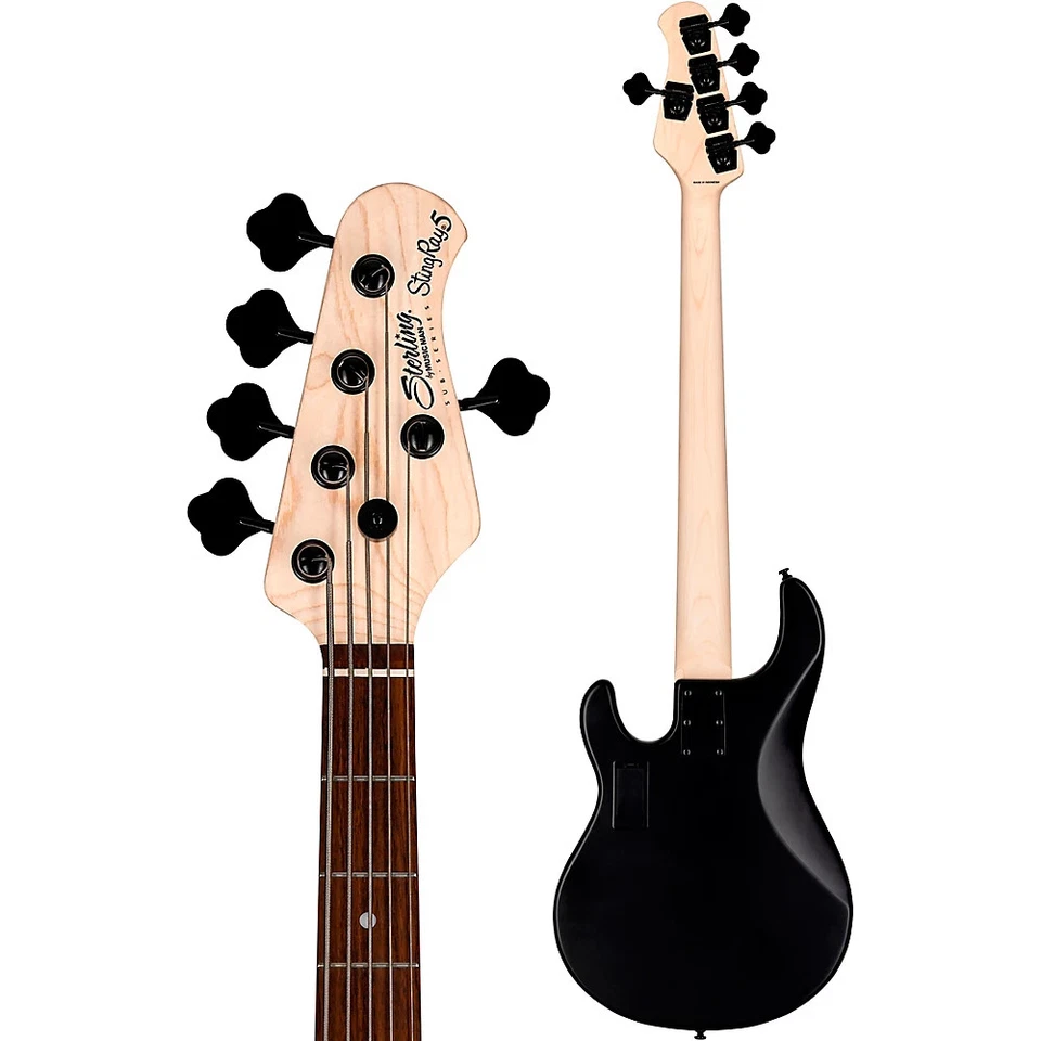 Bajo negro sigiloso Sterling by Music Man StingRay 5 RAY5 HH Foto 4 de 4