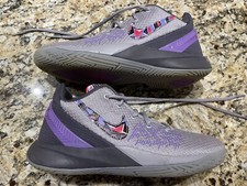 GORGEOUS GENTLY USED NIKE Kyrie Flytrap 2 Grey  Purple Sneakers - Youth Size 5