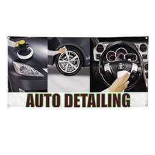 Vinyl Banner Multiple Sizes Auto Detailing Advertising Printing O Automotive
