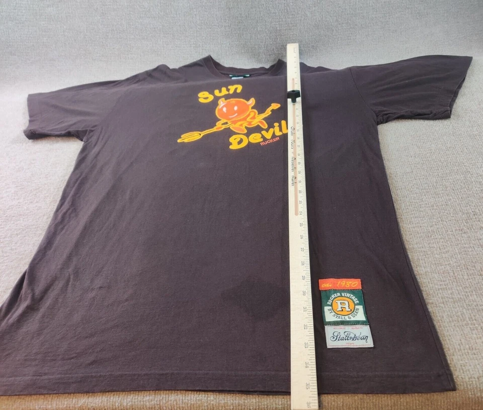 Camiseta Stall & Dean Rucker Vintage Marrón Sun Devils Para Hombre XL Bordada #55 Camiseta Foto 3 de 4