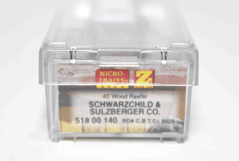 Micro Trains MTL Z Scale 51800140 Schwarzchild & Sulzberger 40' Wood Reefer NOS - Image 3 of 4