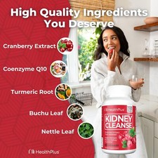 Kidney Cleanse Detoxifying Cleanse Healthy Kidney Function Antioxidant 60 Caps