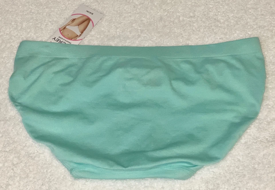 Braguita de bikini JOCKEY suave y brillante sin costuras verde menta para mujer talla M 6 Foto 3 de 4