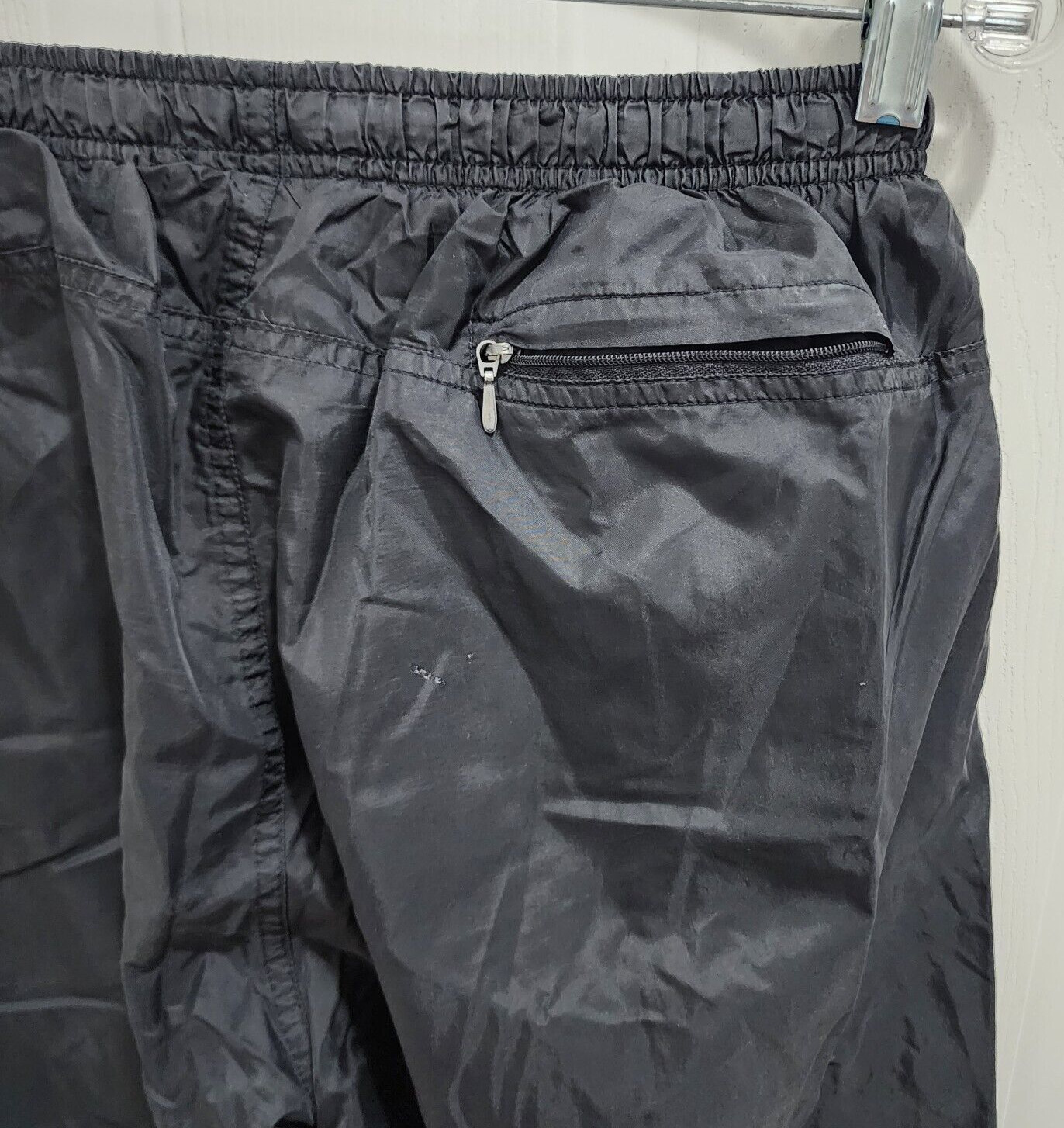 VTG Nike Windbreaker Pants Mens Medium Black Trac… - image 8