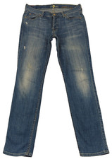 7 For All Mankind Womens Jeans 30x28 Josefina Button Fly Boyfriend USA Made