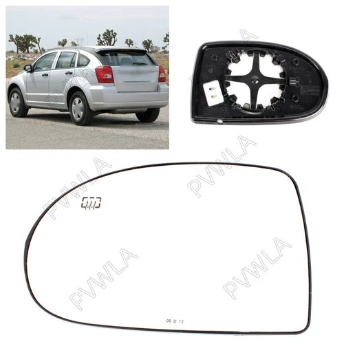 For Jeep Compass 2007-2017 Mirror Glass Left Driver Side Heated w/ Backing Plate