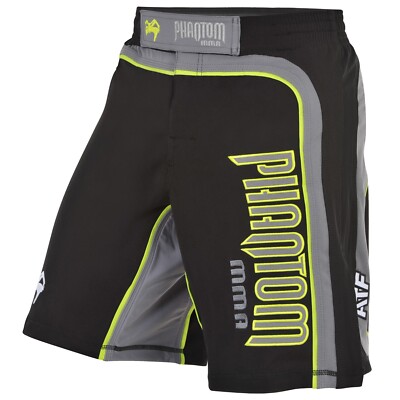 MMA Fight Shorts ''Shadow'' Black/Gray/Neon von PHANTOM 