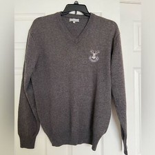 EUC Lyle  Scott Golf V-Neck Wool Pullover Sweater Size L
