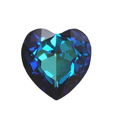 28 mm Swarovski Kristalle Blau / Klar, mit Preis- Mengenstaffel (1, 2, 5 Stück)