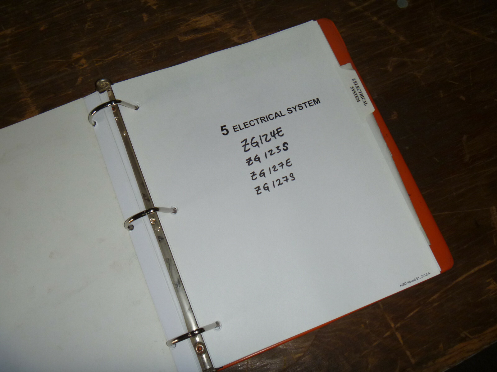 Kubota ZG127E ZG127S Zero Turn Mower Electrical Wiring Diagram Manual