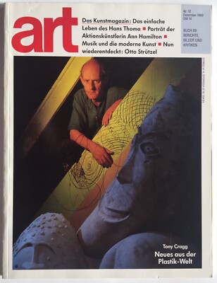 Anthony Cragg Signed Art Magazine Original Signature Signature Autograph 