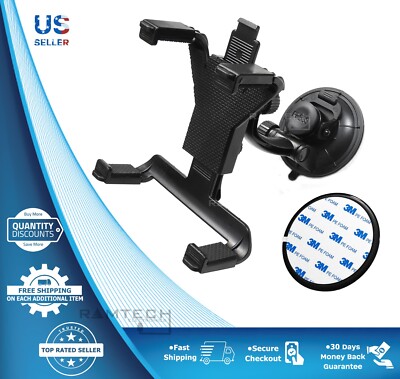 Car Suction Mount Holder Bracket + Dash Disc Mounting Kit For 7-inch Cobra GPS 