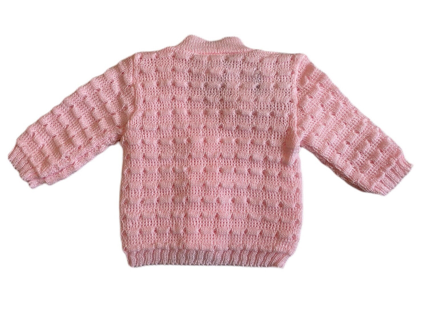 Baby Girl Knitted Cardigan Pink Spring Summer Knit Jumper Top Jacket 3