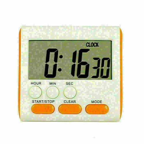 LCD Hour Minute Second Count Up Countdown Digital Kitchen Timer Loud Alarm - Picture 12 of 13