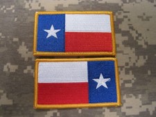 TEXAS FLAG PATCH FULL COLOR REGULAR OR REVERSED CHOOSE WITH HOOK OR SEW ON