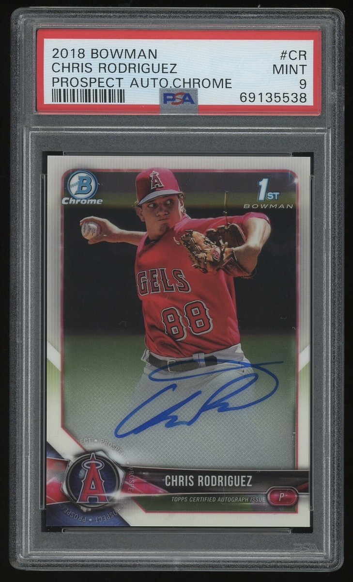 2018 Bowman - Chrome Prospect Autographs Chris Rodriguez #CPA-CR