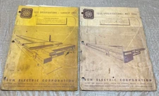 2 Sun Electric Corp Diagnosis Equipment Test Specs Manuals 1951 & 1954 Automotiv