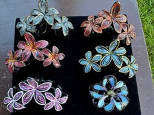1 New flowers Gorgeous Hair Clip Painted Hand made Hair Accessories US Seller