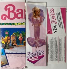 1988 World of Fashion  1991 Fashion  Fun Scrapbook 1989 Offer  Barbie Inserts
