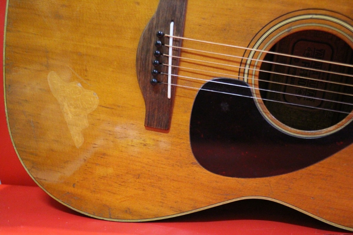 Vintage Yamaha FG 180 Red Rabel Acoustic Guitar Made in Japan