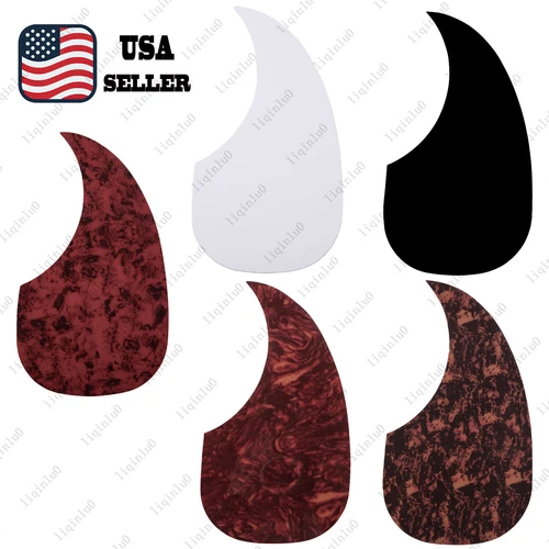 Water Drop Shape Guitar Pickguard Self Adhesive Fit 40/41 Inch Acoustic Guitar