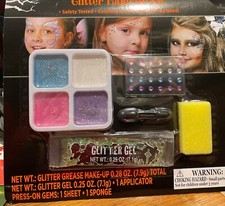 Glitter Make- Up Kit Halloween Sparkles dress up Birthdays, Party children