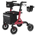 Rollator Walker with Non-Pneumatic Tires - All Terrain Rollator Walker with Seat
