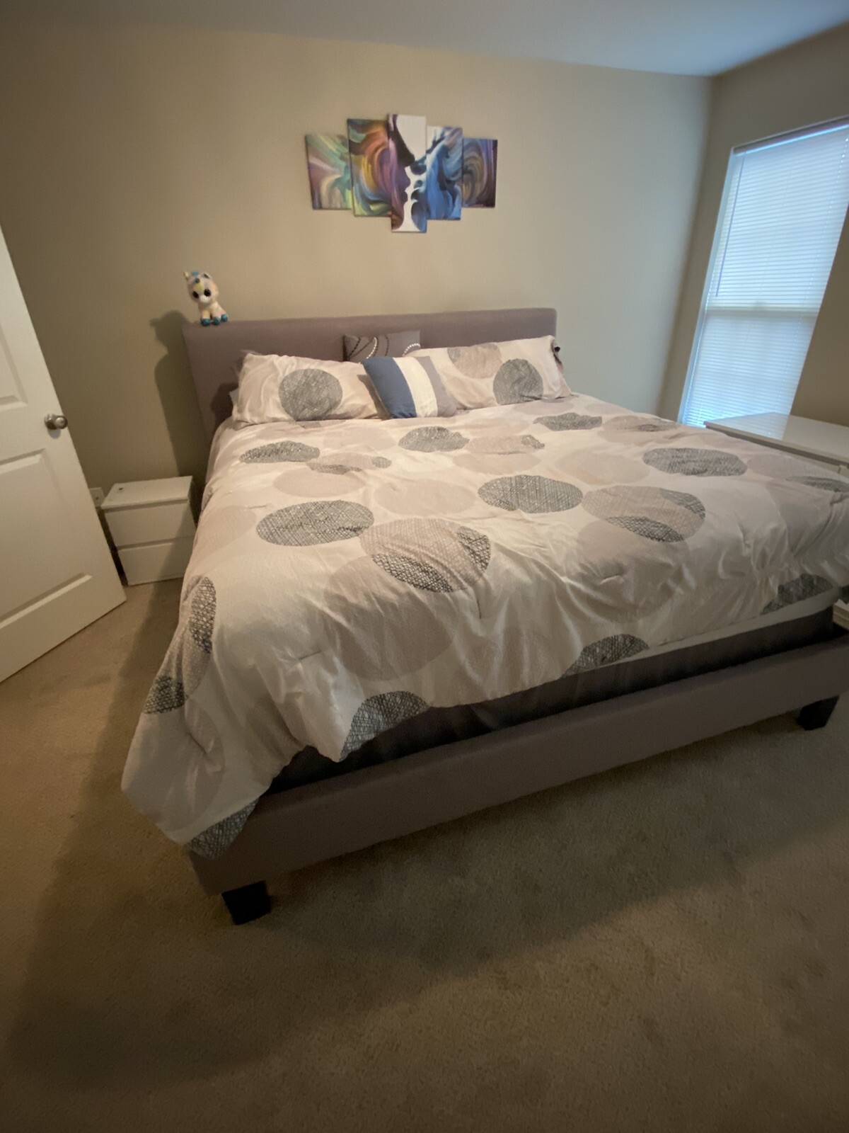 King Size Bed Frame With Mattress And Box Spring 