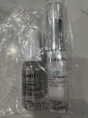 ClarityRx BRIGHTEN IT Lactic Acid  10% & LET THERE BE LIGHT Powerful Brightening