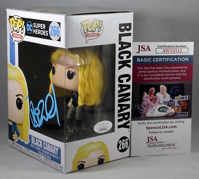 KATIE CASSIDY SIGNED BLACK CANARY DC COMIC FUNKO POP FIGURE
