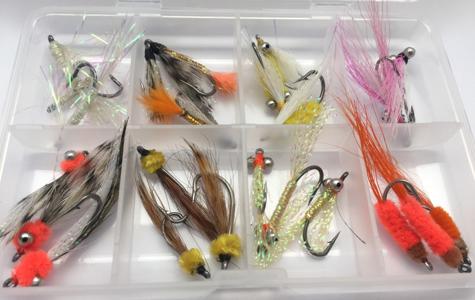 Fly Fishing Saltwater Fly Selection pack of 24 flies with free box
