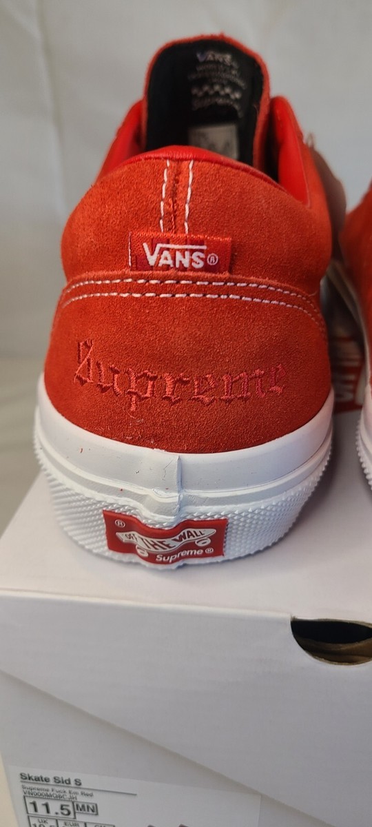 Supreme × Vans Sid 2024 RED | Mens Size 11.5 | 