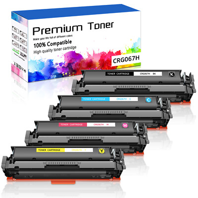 CRG067H Toner for Canon LBP632Cdw LBP633Cdw MF656Cdw MF653Cdw MF654Cdw - 4Pack