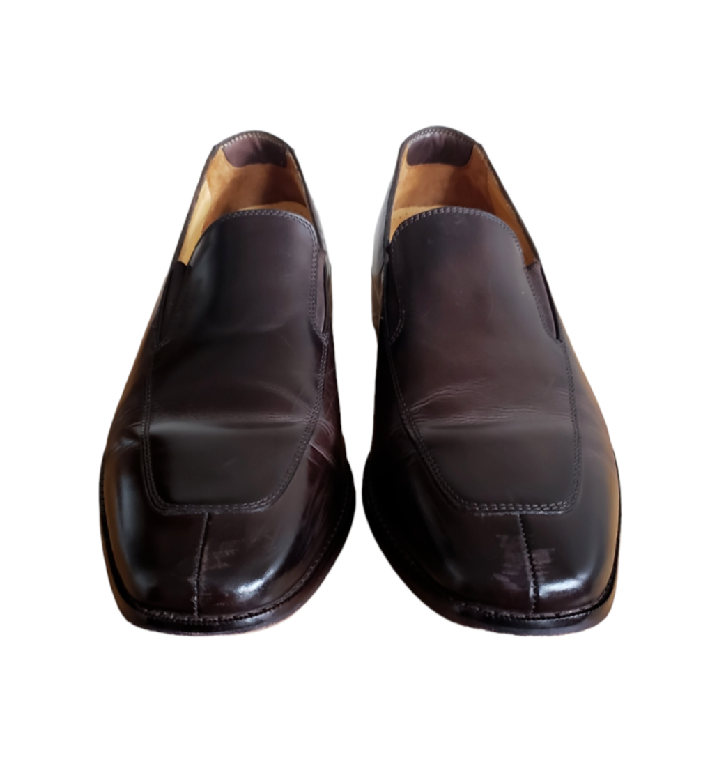 Cole Haan C07909 Brown Leather Venetian Loafer Apron Toe  display picture 2