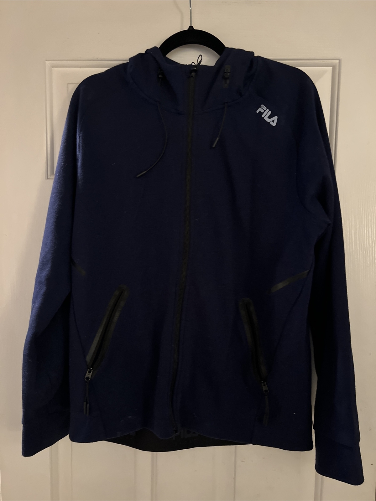 FILA Maglione Sportivo Adulto Medium Zip Intera Prestazioni Felpa con Cappuccio