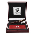 Santini Italia Limited Edition 23/33 Brown Marble Fountain Pen M 18k Nib Ex-Cond