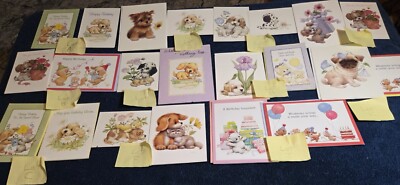 TWO Assorted Ruth Morehead ANIMAL  Greeting Cards You Choose  Favorite PAIR
