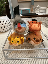 Disney Tsum Tsum 4 pc 3.5  plushies Lion King Simba Rafiki Timon Pumbaa