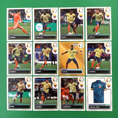 2021 EM Copa America - E48 COLOMBIA SOCCER TEAM Full Sticker Promo DUVAN ZAPATA