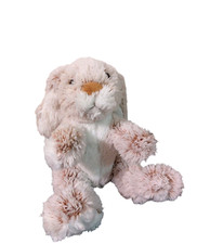 Melissa & Doug Burrow Bunny Rabbit Plush Beige Stuffed Animal Toy 9" Sitting