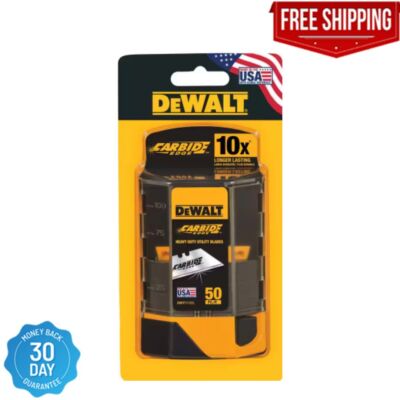 Dewalt Carbide Utility Knife Blades 50-Pack