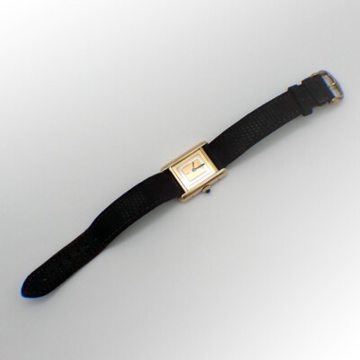 Must De Cartier Wristwatch Manual Wind Tri Color Dial Sterling