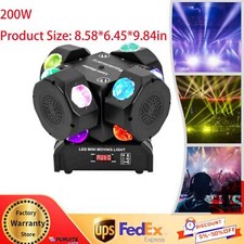200W LED Laser Moving Head Light Rotating Stage Light DMX DJ Disco Party Stage