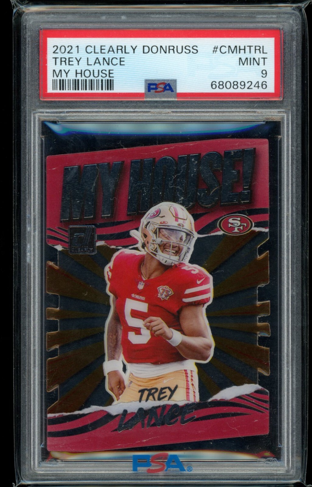 Trey Lance Panini Clearly Donruss My House #CMHTRL Base