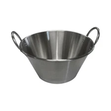 Cazo Stainless Steel 25"W Caso para Carnitas Widespread para Carnitas Comal