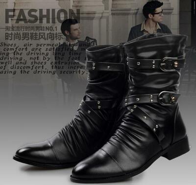 pointed toe biker boots
