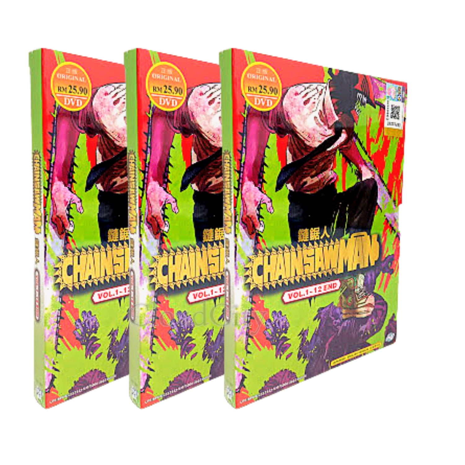 CHAINSAW MAN - COMPLETE ANIME TV SERIES DVD (1-12 EPS) (ENG DUB) SHIP FROM  US